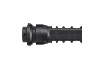 Image of JMac Customs 4C FAL Inch 9/16x24 4-Port Muzzle Brake with KeyMount, Black Nitride, RRD-4C-16F-KM