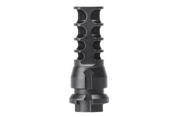 Image of JMac Customs 4C FAL Inch 9/16x24 4-Port Muzzle Brake with KeyMount, Black Nitride, RRD-4C-16F-KM