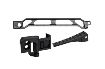 Image of JMac Customs AB-9R Arm Bar with Folding Buttplate and 1913 Folding Mech, 9in, Rise, Black, AB-9R+AB-FB+FM-SM-1913