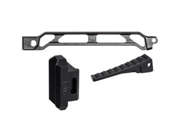 Image of JMac Customs AB-9R Arm Bar with Folding Buttplate for SAM7SF, 9in, Rise, Black, AB-9R+AB-FB+SM-SF
