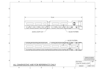 Image of JMac Customs AK M-Lok Handguard, 10.64in, Black, HG-AKM-10.64-L+HG