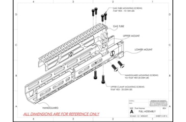 Image of JMac Customs AK M-Lok Handguard, 10.64in, Black, HG-AKM-10.64-L+HG