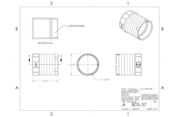 Image of JMac Customs BDS-37 Blast Diversion Shield, Bravo, BDS-37