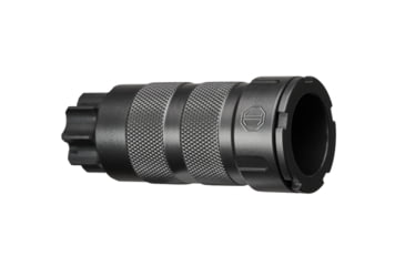 Image of JMac Customs FRD-14F Flash Reduction Device w/ Cone, M14x1L, 9mm Cone, Black, FRD-14F-13.7-20+FC-X20