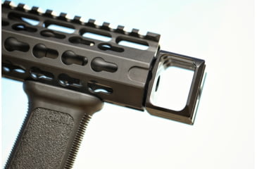 Image of JMac Customs LAF 1/2-28 Flash and Sound Enhancing Muzzle Brake, Black Nitride, LAF-28