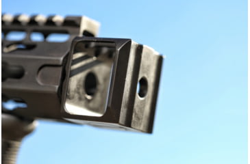 Image of JMac Customs LAF 1/2-28 Flash and Sound Enhancing Muzzle Brake, Black Nitride, LAF-28