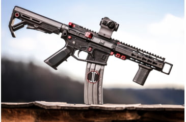 Image of JMac Customs LAF 1/2-28 Flash and Sound Enhancing Muzzle Brake, Black Nitride, LAF-28