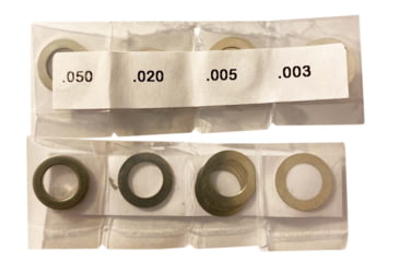 Image of JMac Customs Metric Face Mount Shims, Stainless Steel, Black, Shim-Face-Metric