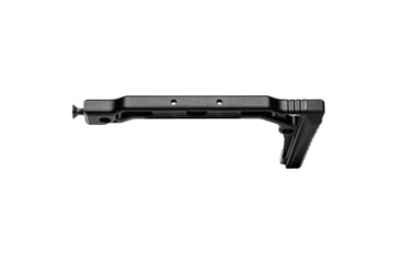 Image of JMac Customs SS-8R Stock 4.5mm Folding Aks w/Rubber Butt Pad, Black, SS-8RP+SM-4.5