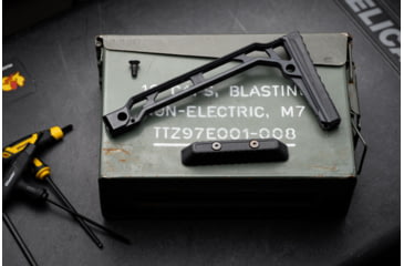 Image of JMac Customs SS-RP Skeleton Stock w/Rubber Butt Pad, 9in, SS-9RP