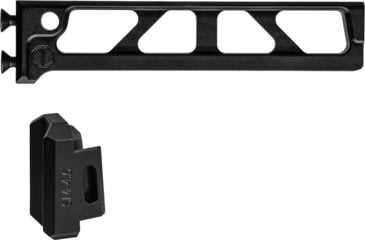 Image of JMac Customs ST-7 Skeletonized Tube for Compact M4 Stocks for 4.5mm Folding AKs, Black, ST-7+SM-4.5