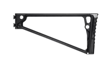 Image of JMac Customs TS-9P Stock 5.5mm Folding Aks w/Rubber Butt Pad, Black, TS-9P+SM-5.5