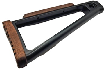Image of JMK Stock Assembly w/ Wood Components, A3 Tactical Polymer Triangle Stock w/JMK Cheek Riser/Butt Plate, STKA06