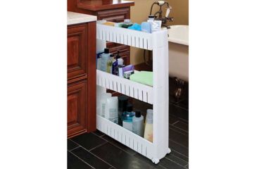 Image of JOBAR Slide Out Storage Tower, White JB6032