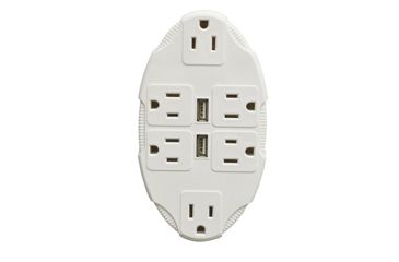 Image of JOBAR USB Outlet Multiplier, White JB7059