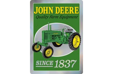 Image of John Deere Open Road Brands Die Cut Tin Sign Jd W/prismatic Knock Out