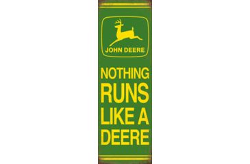 Image of John Deere Open Road Brands Emb Tin Sign Nothing Runs Like A Deer Jd