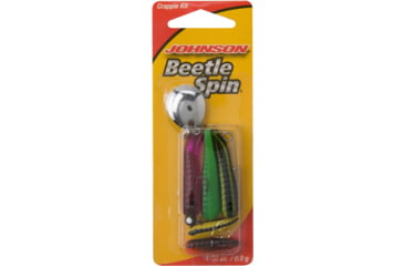 Image of Johnson Beetle Spin Crappie Buster Hard Bait, 1/32 oz, 1in / 3cm, Hook Size 10, Assorted, 1062335