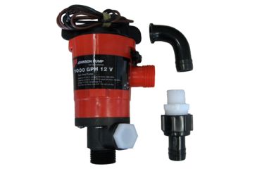 Image of Johnson Pump Twin Port 1000 GPH Livewell Aerating Pump - 12V 46994