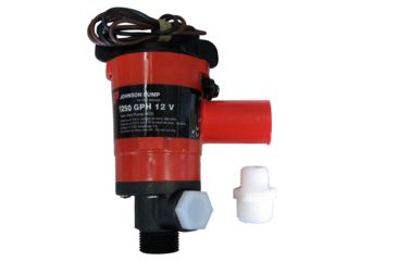Image of Johnson Pump Twin Port 1250 GPH Livewell Aerating Pump - 12V 46995