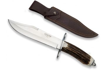 Image of Joker Knives Bowie Knife Stag Horn 7.8in. Blade, 13.65in. Length CC100USA