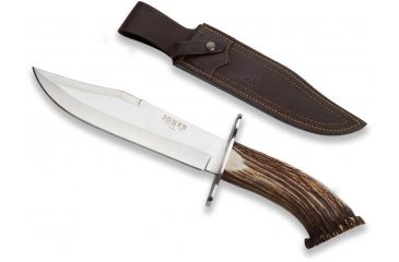 Image of Joker Knives Bowie Knife Stag Horn 7.8in. Blade, 13.65in. Length CN100USA