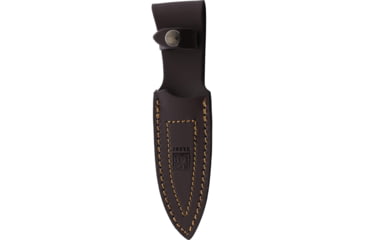 Image of Joker Knives Montes II Outdoor Fixed Blade Knife, 8.5in Overall, 4in Satin 1.4116 Blade, Walnut Handle, Leather Sheath, CN59