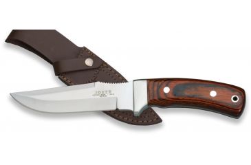Image of Joker Knives Stainless Blade Knife Red Wood handle 5.07in. Blade, 9.55in. Length CR45USA