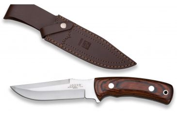 Image of Joker Knives Stainless Blade Knife Red Wood Handle 5.07in. Blade, 9.55in. Length CR50USA