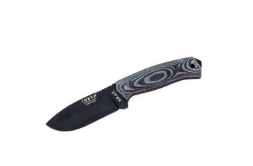 Image of Joker Knives Tactical Fixed Blade Knife,4.13in,440B Black Steel,Black/Red Handle CT18-4USA