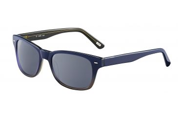 Image of Joop! 87171 Bifocal Prescription Sunglasses, Blue Frame, Grey/Blue W/ Silver Mirror Lens-87171-6704BI