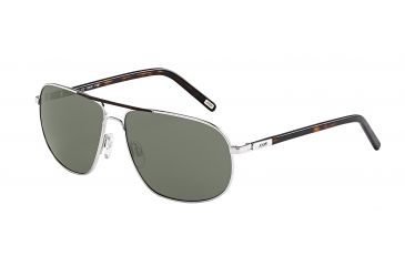Image of Joop! 87343 Single Vision Prescription Sunglasses, Silver Frame, Grey/Green Lens-87343-100SV