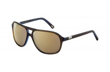 Image of JOOP! 87165 Single Vision Prescription Sunglasses - Brown Frame and Brown Gold Mirror Lens 87165-6127SV