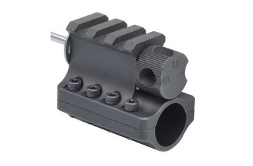 Image of JP Enterprises .750 Adj. Gas Block With Step Valve And Mid-Length Gas Tube, Stainless Steel, Black, Black JPGS-6M