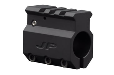 Image of JP Enterprises .750 Adjustable Gas Block, Aluminum, Black, Black JPGS-1