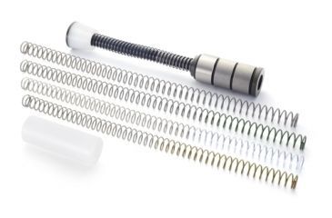 Image of JP Enterprises Gen 2 Silent Captured Buffer Spring System, AR-15, Heavy H2 Buffer Version, Black, w/5 Weighted Springs, Silent Captured Spring, Spacer, JPSCS2-15K-H2