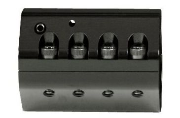 Image of ADJUSTABLE GAS BLOCK WITH ADJUSTABLE LOCKING SCREW, .936 BORE,  ALUMINUM  LOW PROFILE TO FIT UNDER HAND GUARD FOR AR-10 STYLE
