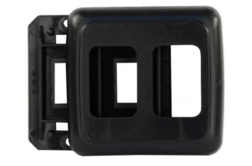 Image of JR Products Double Switch Base And Face Plate, Black, 12315