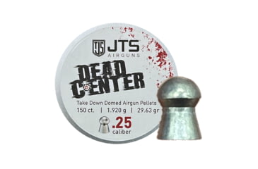 Image of JTS Group Dead Center, .25 Caliber, 29.63 Grain Domed Tip Air Rifle Ammo, 150 Rounds, JAC114