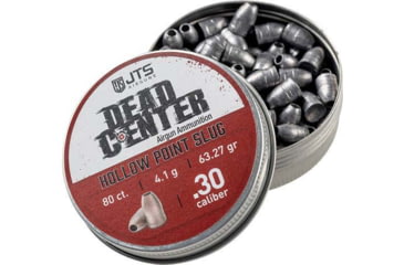 Image of JTS Group Dead Center Precision .30 Caliber 63.27 Grain Hollow Point Slug Pellets, 80 Pack, JAC201