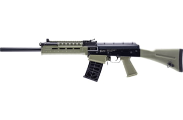 Image of JTS Group M12AK-T1A 3in Tactical Semi-Auto Shotgun, 12 Gauge, 18.7in BBL, Synthetic Od Green Stock, 2 Mag Included, 5RD Capacity, Black, M12AK-T1A-GR
