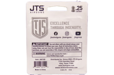 Image of JTS Group Pellets Dead Center, .25 Caliber, Domed, 29.63 Grain, 150 Count, JAC125