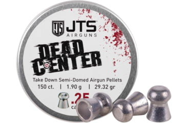 Image of JTS Group Pellets Dead Center, .25 Caliber, Semi-Domed, 29.32 Grain, 150 Count, JAC126