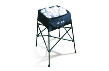 Image of JUGS Back-Saver Collapsible Ball Basket, Black, A1021
