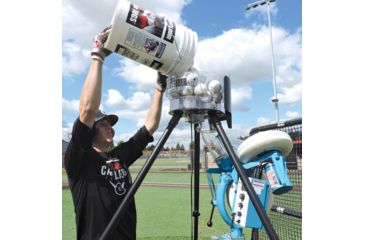Image of JUGS Carousel Feeder for BP 1 Softball Pitching Machine, Black, F1045