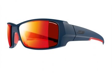 Image of Julbo Armor Progressive Prescription Sunglasses, Matte Blue/Red Frame, J4921136PR