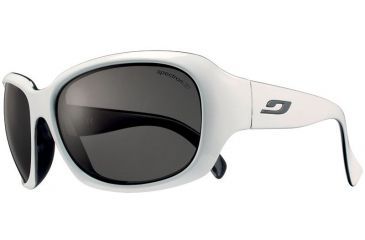 Image of Julbo Bora Bora Single Vision Prescription Sunglasses, White / Black Frame, Grey Spectron 3 Lens-J4392011SV