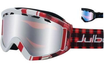 Image of Julbo Down Rx Insert Goggles OTG - Black/Blue Frame, Multilayer Blue/Orange tint lens 79612141