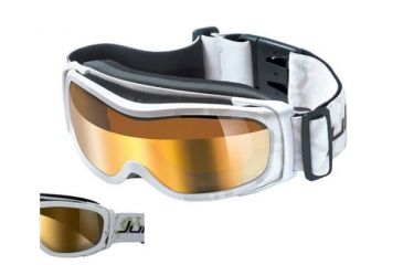 Image of Julbo Eclipse Rx Insert Goggles, White/Gold Frame, Zebra Lens 70131111