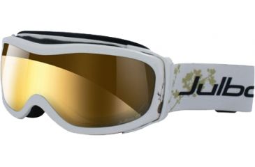 Image of Julbo Eclipse Goggles, White/Gold Frame, Zebra Lens 70131111